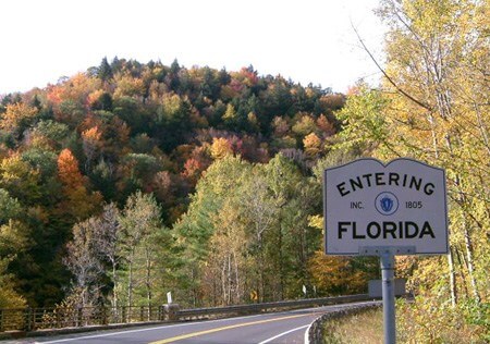 Entering Florida, MA on the Mohawk Trail